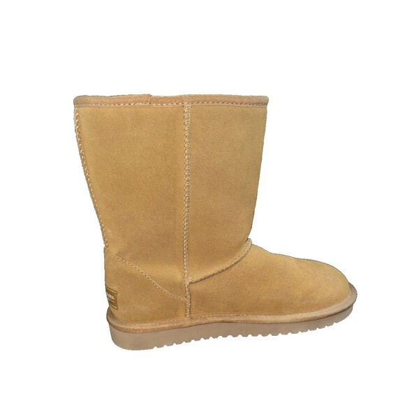 Koolaburra By UGG Boots Womens Sz 6 Short Shearling Winter 1017090 Brown Suede - Picture 4 of 8